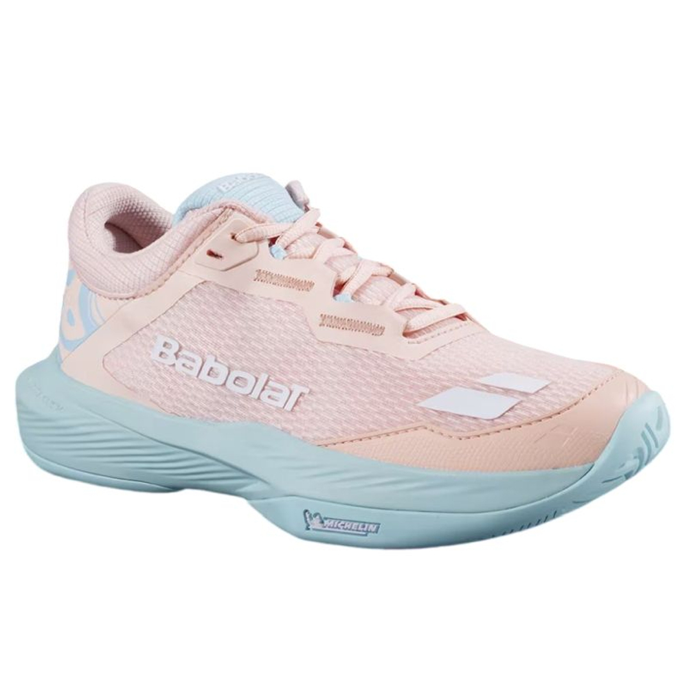 Женские Кроссовки теннисные Babolat SFX 4 All Court - peach/blue