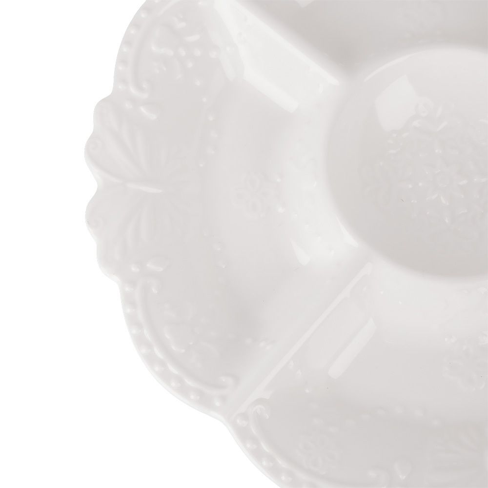 Менажница " " 27х27х3см (min5) (фарфор) (транспортная упаковка)