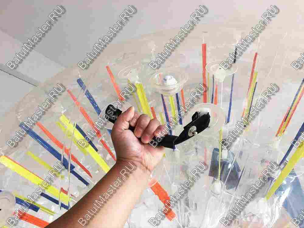 Светящийся зорб "Neo" ПВХ, усиленные сиденья, диаметр 2.8 м