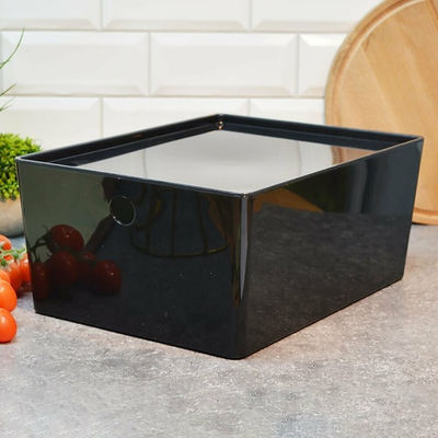 Контейнер для хранения 12л "Versa", прозрачно-черный