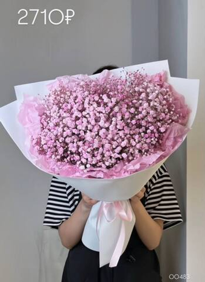 Букет гипсофил на 8 марта