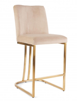 Стул барный Ist Casa Пресли, бежевый, матовое золото