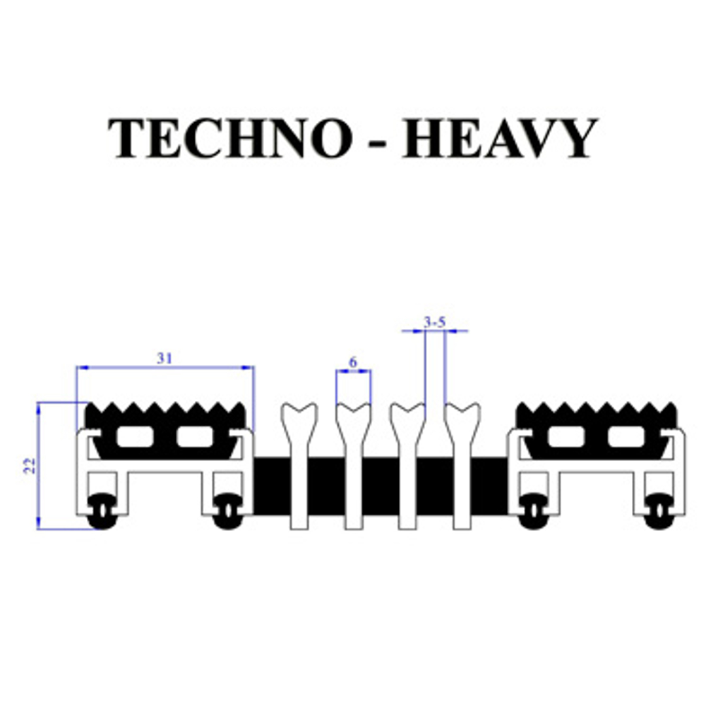 Входное алюминиевое покрытие Techno-Heavy