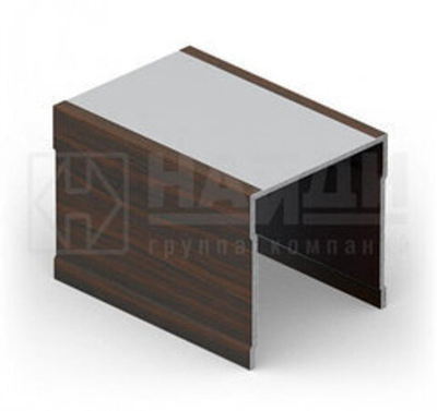 Направляющая верхняя однополозная (5,40 м) Венге ПВХ