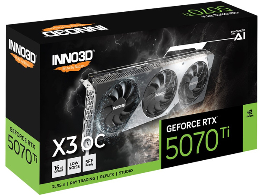Видеокарта Inno3D GeForce RTX 5070 TI X3 OC (N507T3-16D7X-176068N)