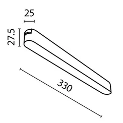 Трековый светильник Базис / Basis Radity 4000K 16Вт 120° Technical tr080-1-18w4k-b