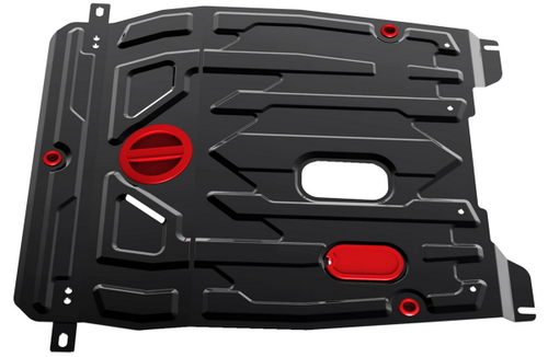 Защита картера и КПП АвтоБроня для Chevrolet Lacetti (V - 1.4; 1.6; 1.8) (рынок Узбекистан) 2004-2013/Daewoo Gentra II (V - 1.5) 2013-2016/Ravon Gentra (V - 1.5) 2015-2018, штампованная, сталь 1.8 мм, с крепежом, 111.01312.1