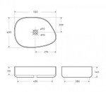 Раковина накладная BelBagno BB1435-NERO