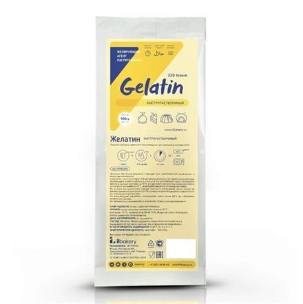 Желатин быстрорастворимый ILbakery 100 г