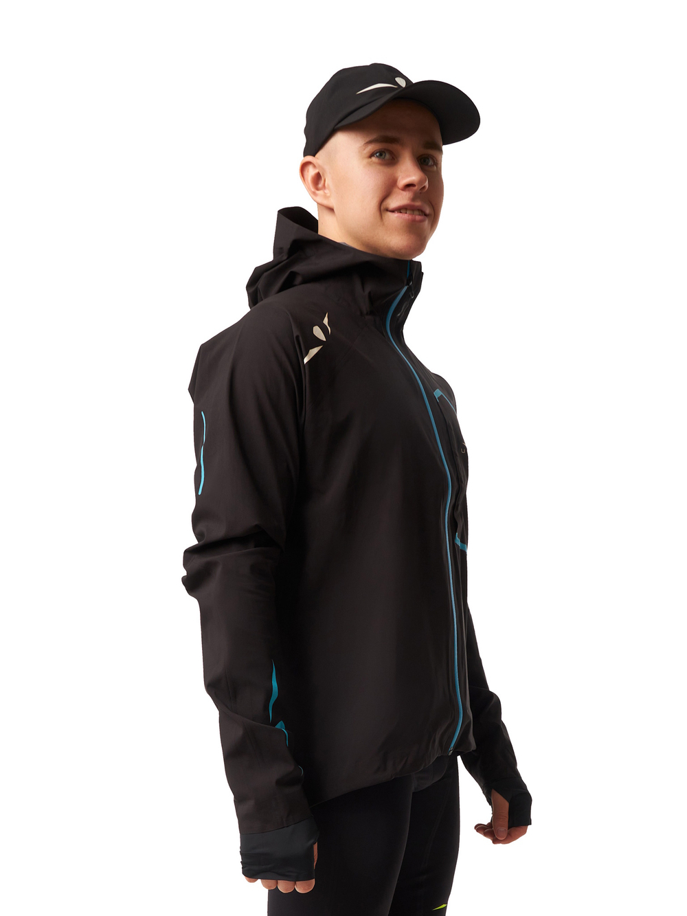 КУРТКА МУЖСКАЯ RAIN JACKET 25K WR / 35K MVP | BLACK SKYBLUE