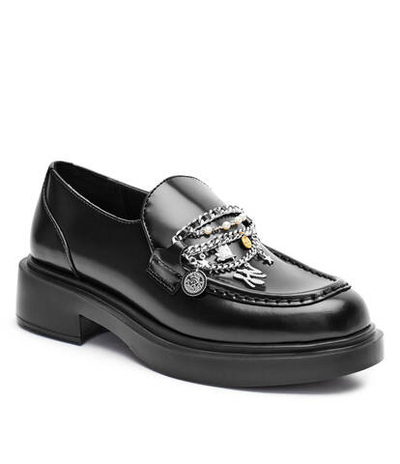 Кожаные лоферы MACIE Karl Lagerfeld - черный(KL41214)