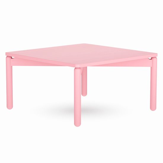 Столик кофейный saga, 75х75 см, розовый