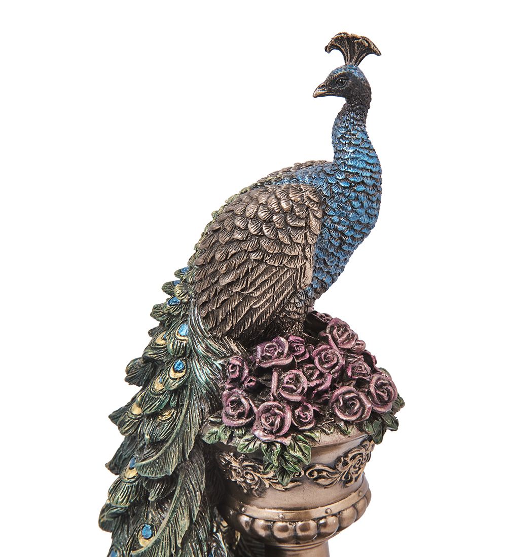 Veronese WS-1335 Статуэтка «Павлин на колонне»