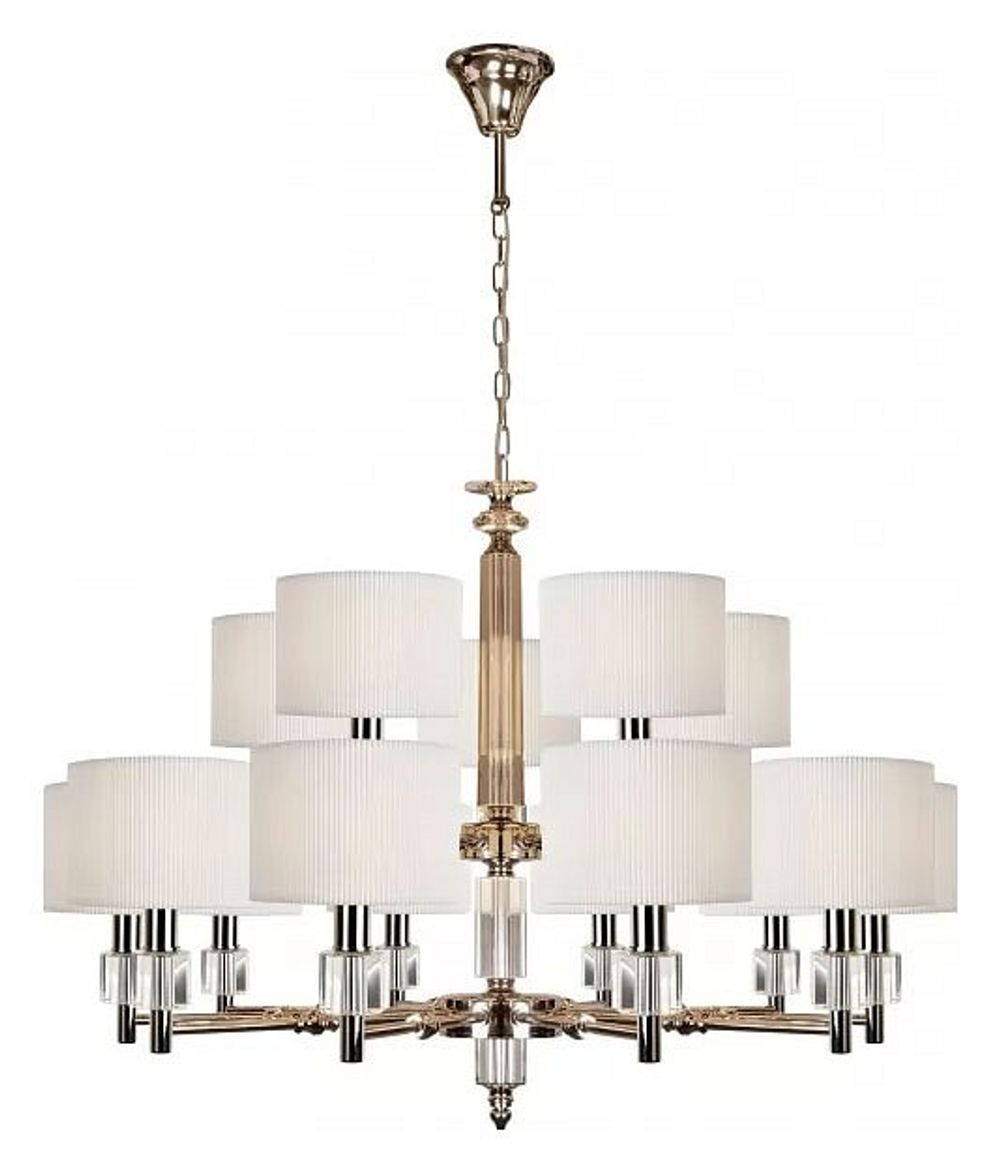 Подвесная люстра iLamp Alexa P2404-10+5 Nickel