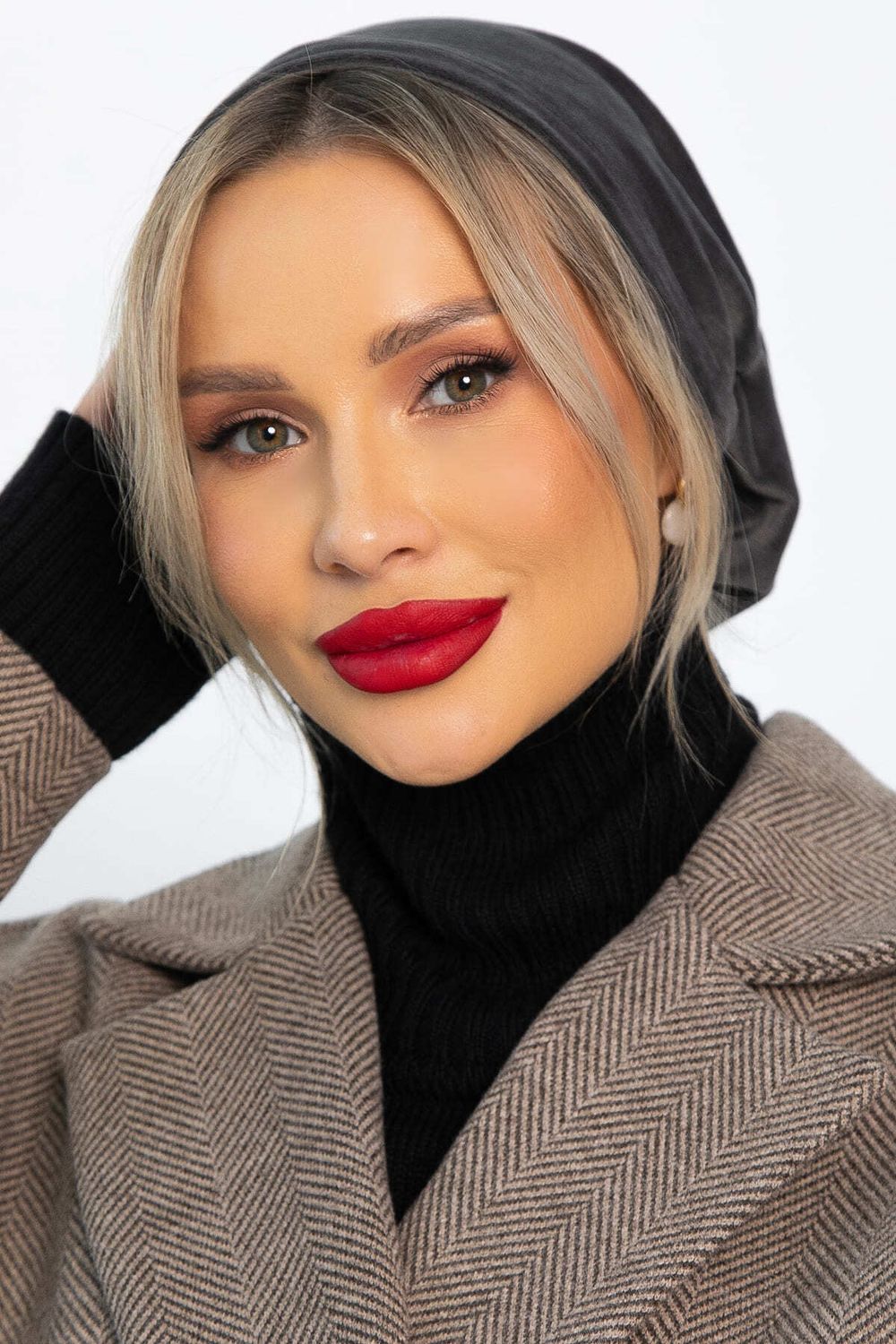 Чалма с резинкой (серая) ЧР12-23М LT Collection