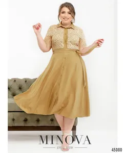 Платье 2179Б-бежевый Minova
