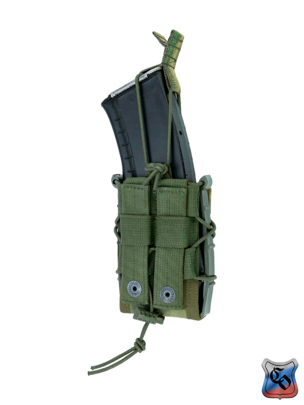 Подсумок SSO АКМ 1 RAID MOLLE без клапана и с утяжкой (Мох)