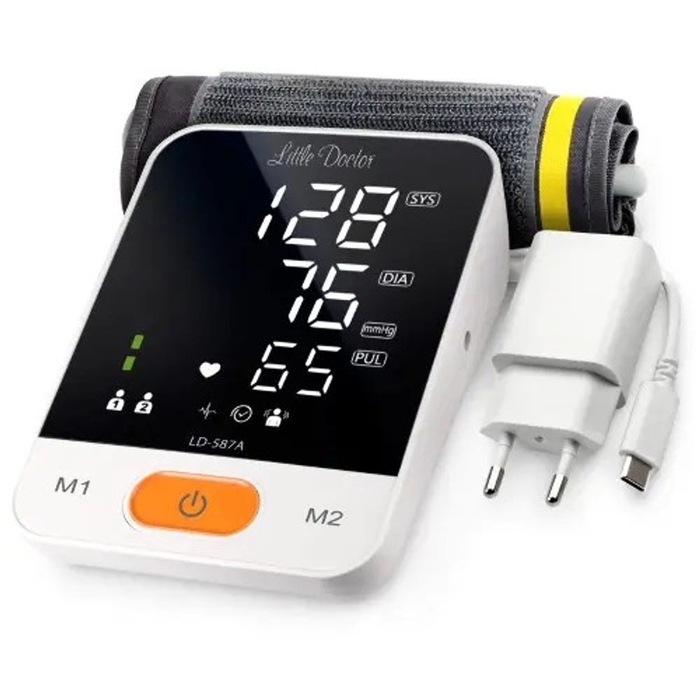 Тонометр автоматический Little Doctor LD-587A (манжета 22–42 см, с адаптером)