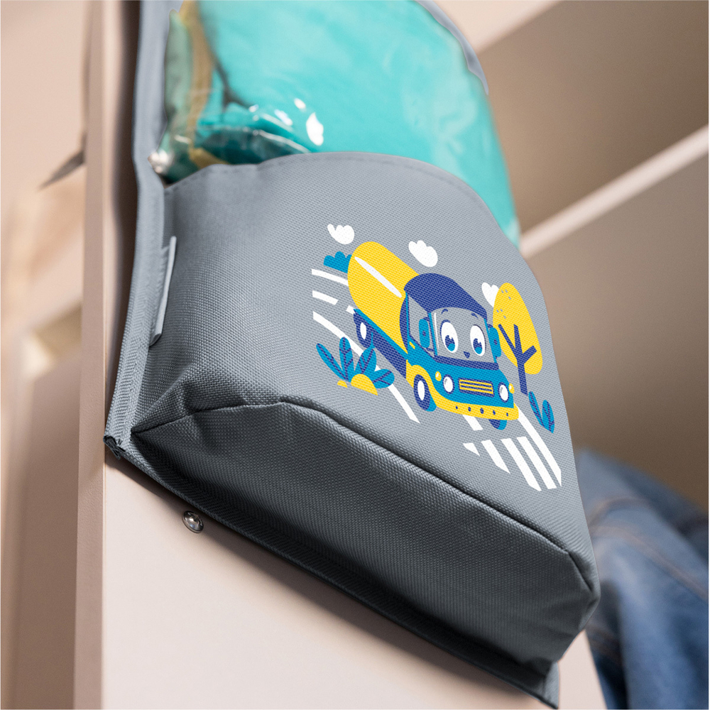 Кармашки в садик 83х24 Машинка