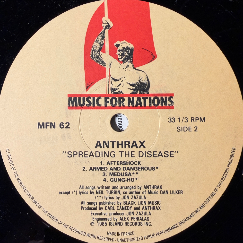 Anthrax ‎– Spreading The Disease (Франция 1985г.)