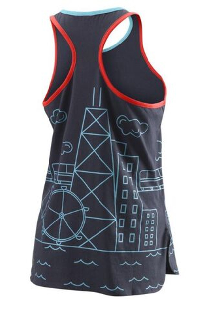 Женский топ теннисный Wilson Chi Cnt Tank W - outer space