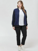 Бомбер с люрексом больших размеров