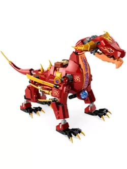 Конструктор Ниндзя Лавовый дракон трансформер 489 деталей