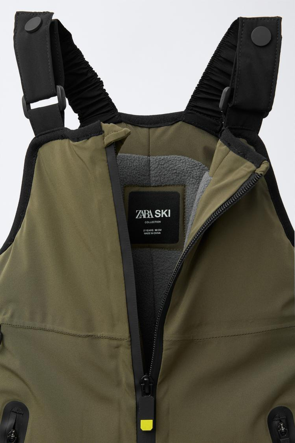 ZARA ВЕТРОЗАЩИТНЫЙ КОМБИНЕЗОН RECCO® SYSTEM SKI COLLECTION, ХАКИ