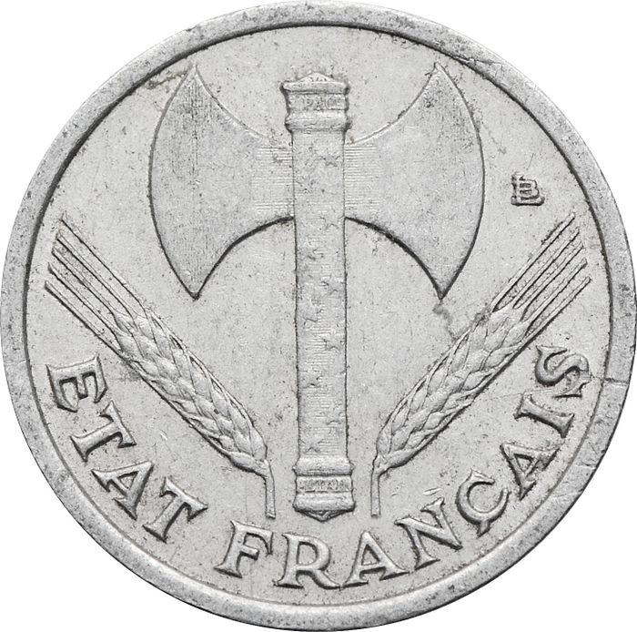 50 сантимов 1942 Франция VF-XF