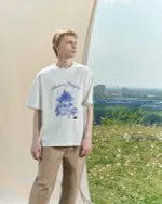 Футболка Called a Garment The Blueberry Kingdom молочная