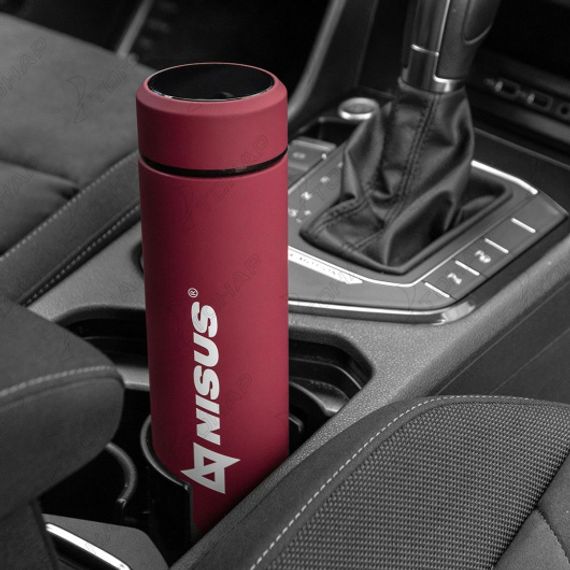 Термос 049-R 450ML с термодатчиком красный (N.TM-049-R) Nisus