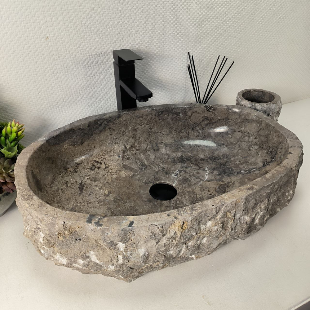 Раковина из мрамора Erozy Grey EM-64974 60*42*16 0888