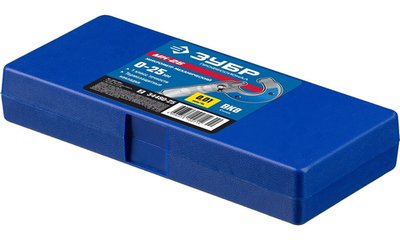 ЗУБР 0 - 25 мм, гладкий механический микрометр, Профессионал (34480-25)