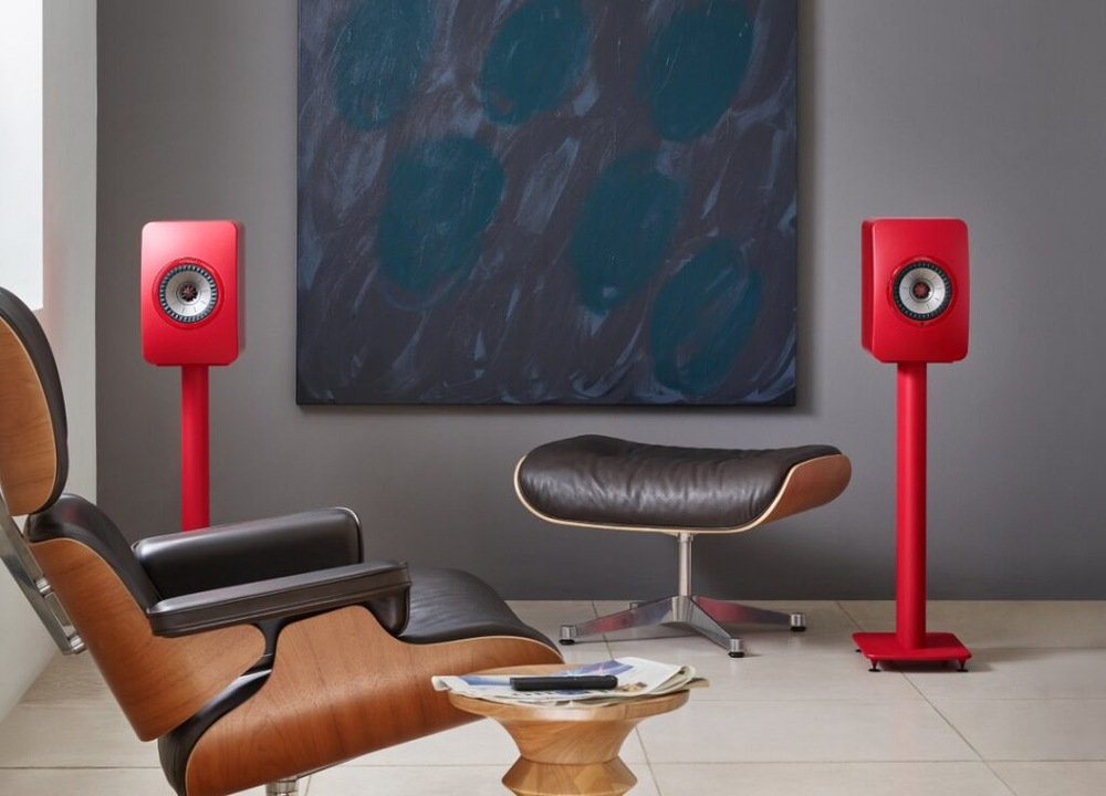 KEF S2 Floor Stand Crimson Red Special Edition напольные стойки для акустических систем (пара)