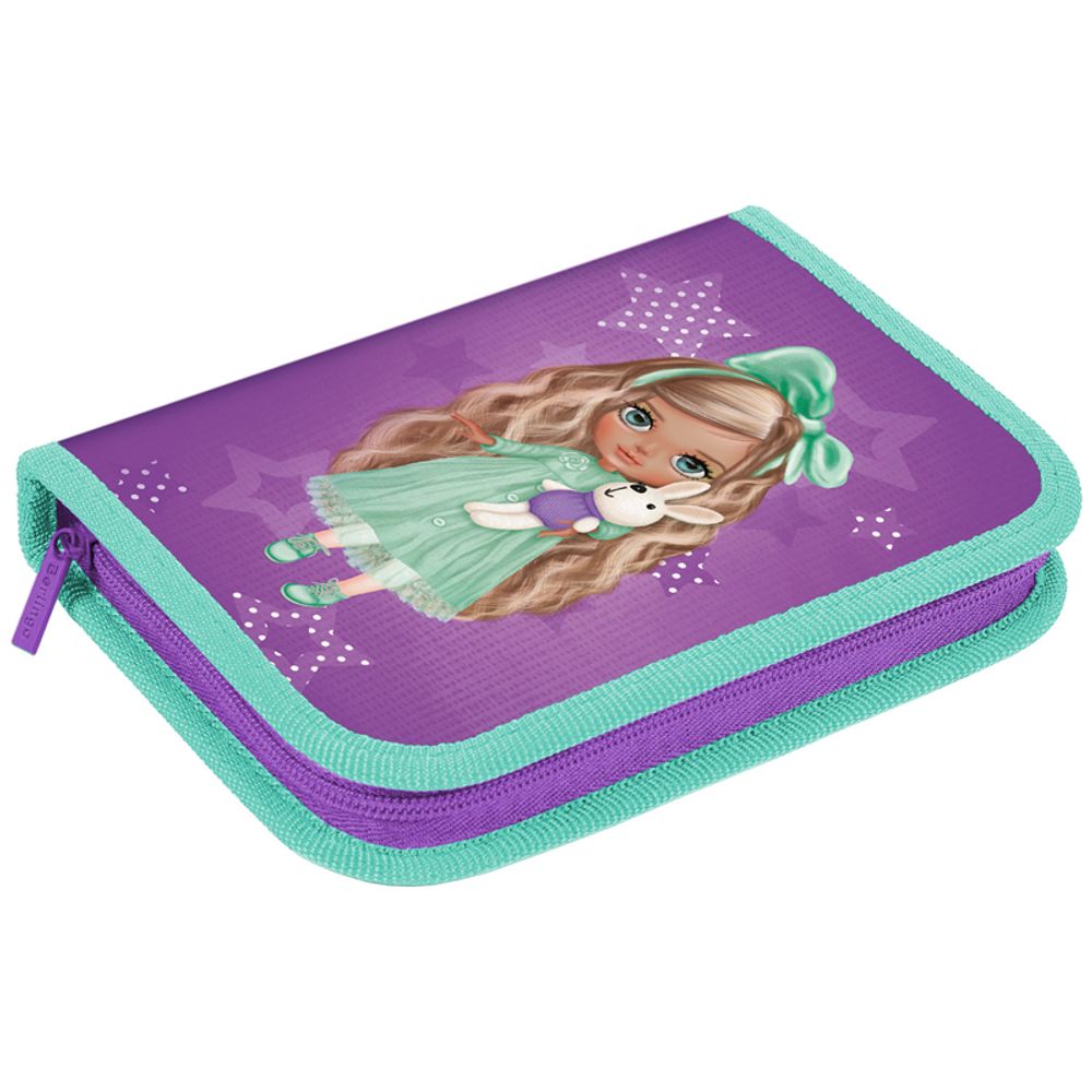 Пенал 1 отделение 200х140х40 Berlingo Baby-doll, откидная планка, ткань