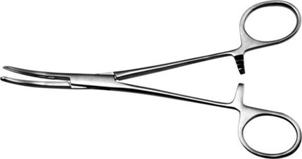 ТМ- З-11-2 Зажим к/о с атравматической насечкой изогнутый (НОВОЕ ИСПОЛНЕНИЕ)