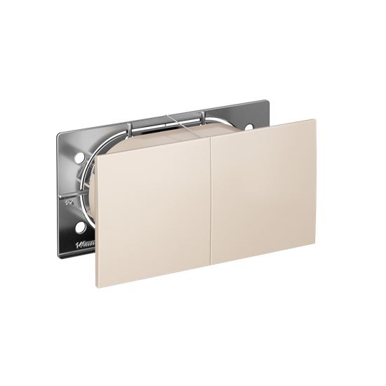 Розетка 2-м СП AtlasDesign 16А IP20 с заземл. защ. шторки со сдвижн. крышкой в сборе беж. SE ATN000228