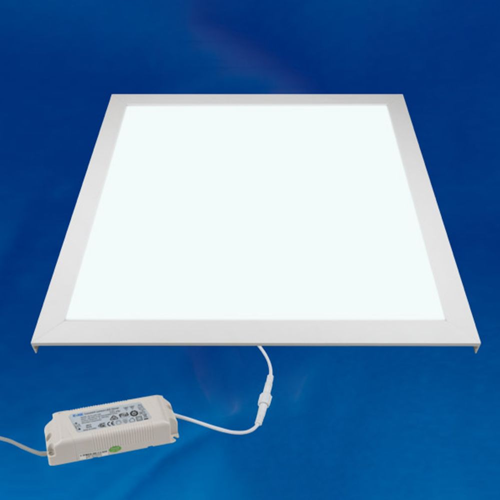 ULP-6060 40W-4000K IP54 CLIP-IN WHITE Светильник светодиодный потолочный встраиваемый. Белый свет 4000K. Корпус белый. В комплекте с и-п. Алюминий. ТМ Uniel.