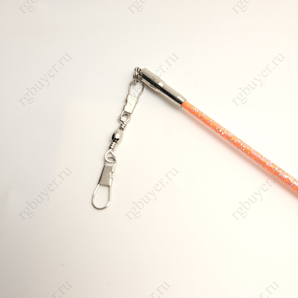 Палочка Sasaki 57 см с блеском Оранжевая с розовой ручкой LIO x P (Light Orange x Pink)