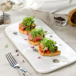 Тарелка 14х20см Costa Nova Aparte белая