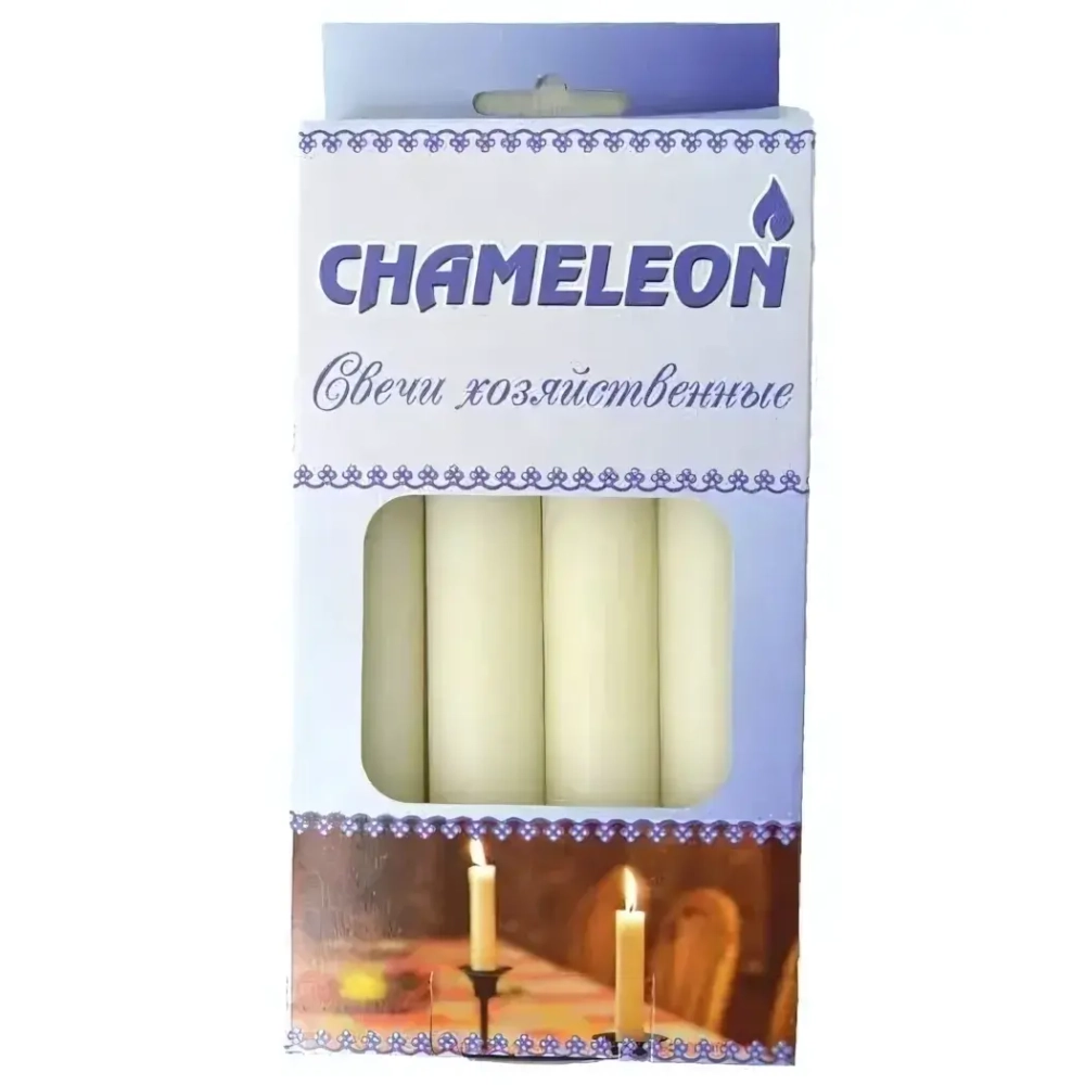 Свечи хозяйственные 4 шт. 6 часов горения (в индивид упаковке)
