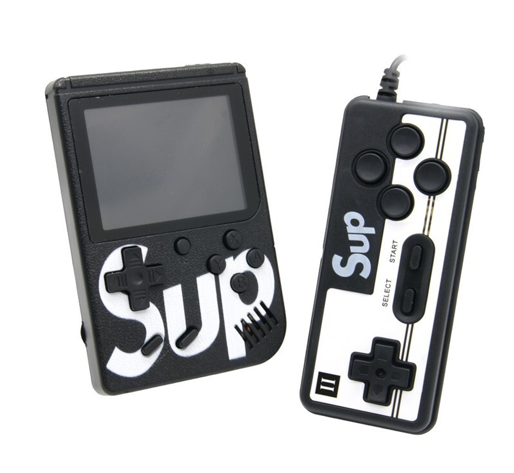 Игровая консоль Sup 3" LED 400 игр + джойстик (черный)