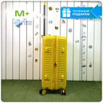 Средний чемодан Mironpan Model 74, Желтый, с расширителем