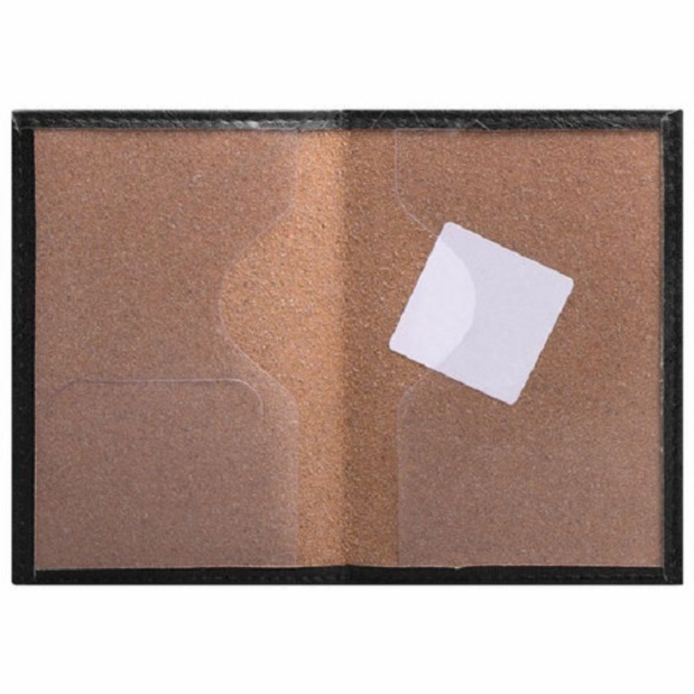 Обложка на паспорт, Staff Profit, Паспорт, экокожа, черная