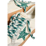 Женские Golden Goose Ball Star LTD with Green Crocodile Print Star and Heel Tab
