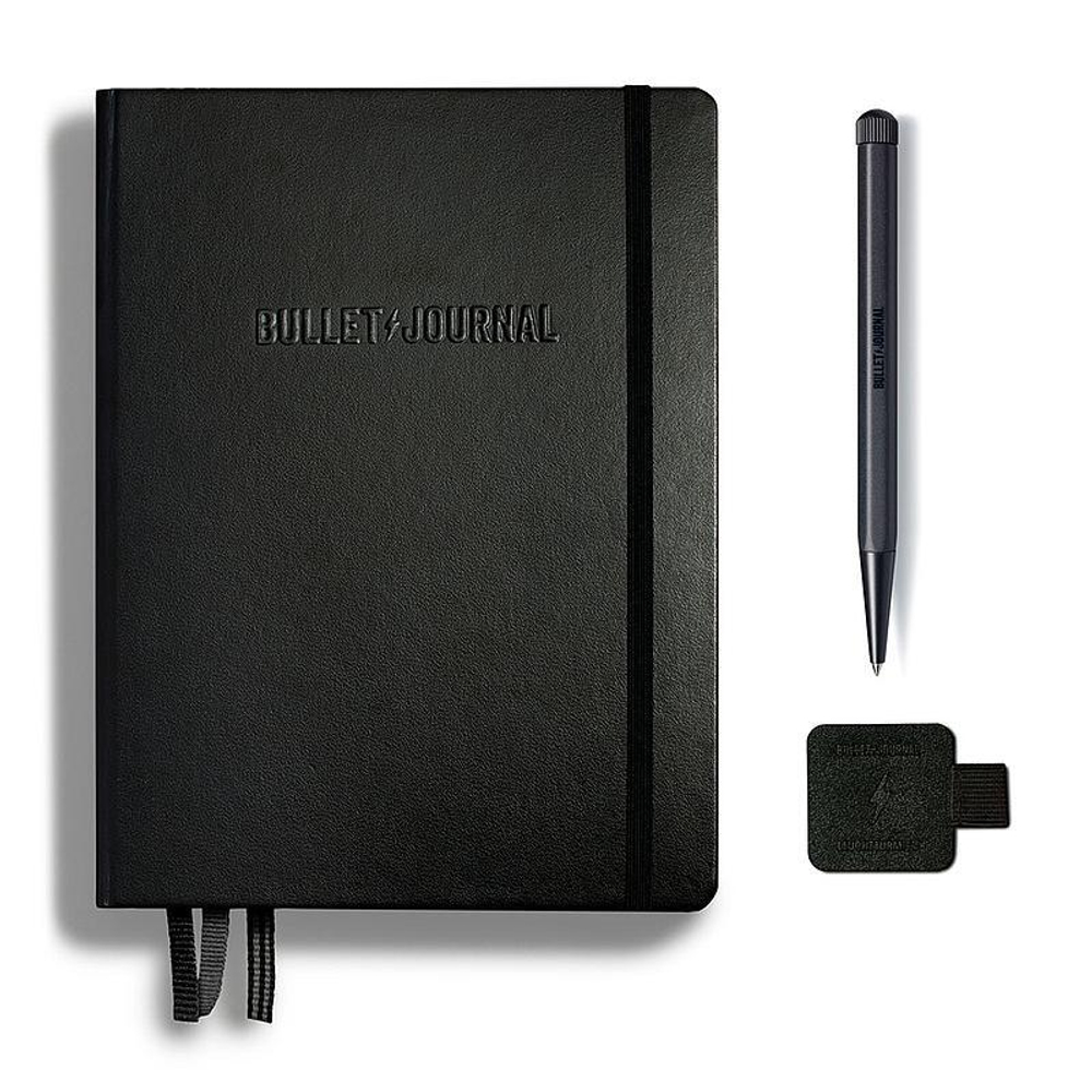 Набор подарочный Leuchtturm1917 Bullet Journal Collector's черный + ручка в подарочной коробке (369716)