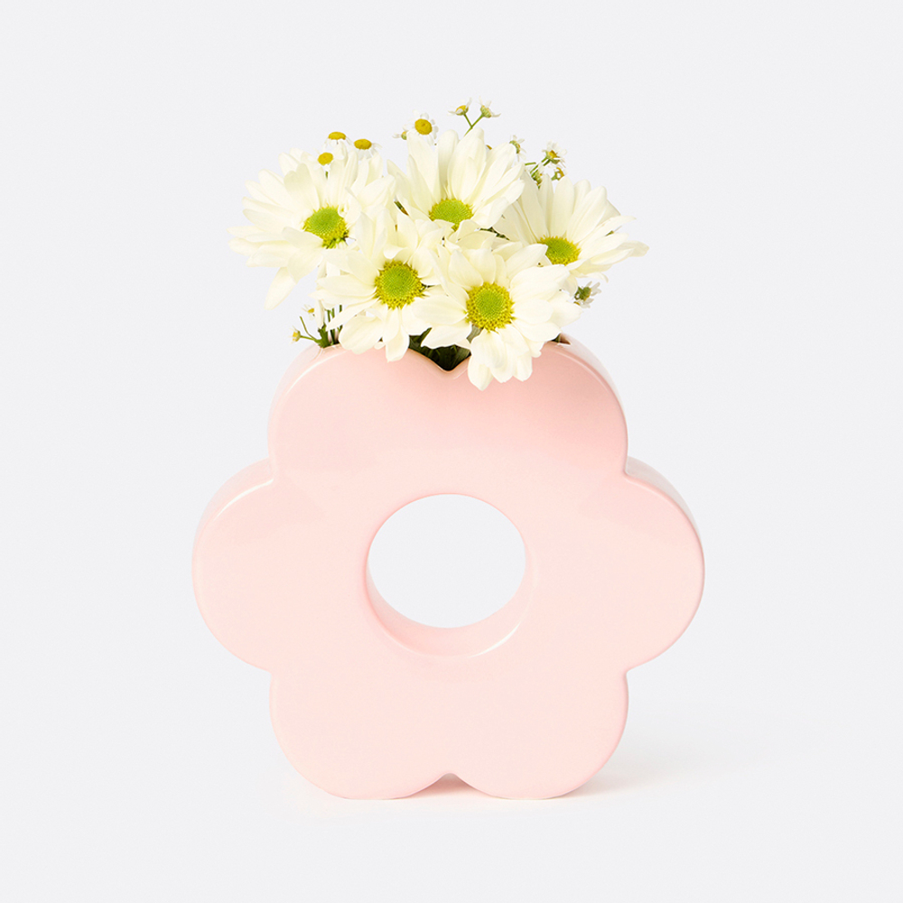 Ваза для цветов 20см Doiy Daisy розовая