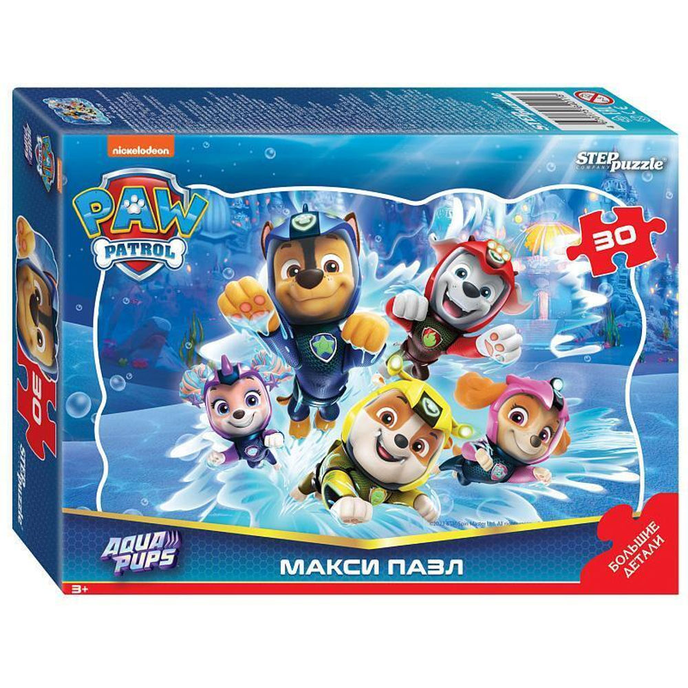 Макси-пазл 30эл. контурный "Щенячий патруль" (Никелодеон) (Степ пазл)