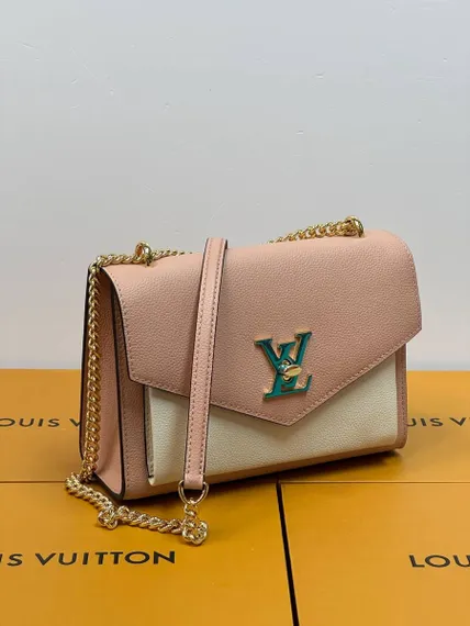 Сумка Louis Vuitton Mylockme BB персиковый