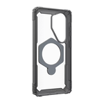 Защитный прозрачный чехол MagSafe с подставкой UAG Plasma XTE 360 для Samsung Galaxy S26 Ultra Полупрозрачный композитный гибридный чехол со встроенной вращаемой подставкой-держателем и высоким уровнем защиты при падении